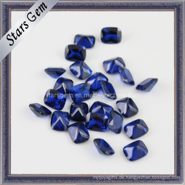 Schöne Rechteckform Octagon Blue Synthetic Spinel Gem